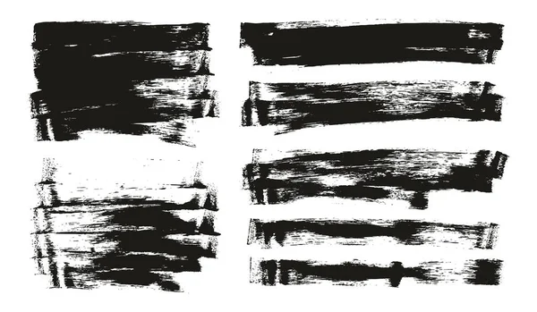 Flat Sponge Thin Artist Brush Long Background Mix High Detail — Stockvector