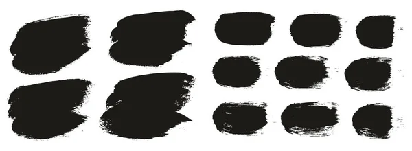 Στρογγυλό Πινέλο Παχύ Σύντομο Φόντο Ευθείες Γραμμές Mix Καλλιτέχνης Πινέλο — Διανυσματικό Αρχείο