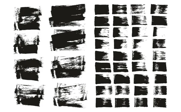 Flat Sponge Thin Artist Brush Short Background Straight Lines Mix — Stock vektor