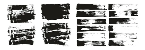 Flat Sponge Thin Artist Brush Short Background Straight Lines Mix — 图库矢量图片