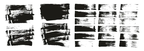 Flat Sponge Thin Artist Brosse Arrière Plan Court Lignes Droites — Image vectorielle