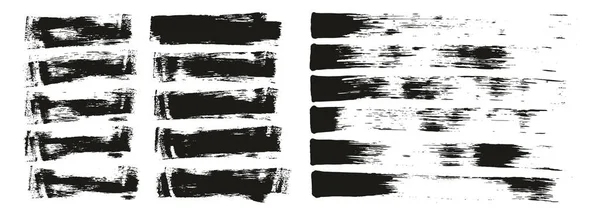 平面海绵细长艺术家笔刷短背景 直线混合高细节矢量背景混叠集 — 图库矢量图片