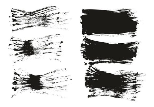 フラットファンブラシ通常短い背景高詳細抽象ベクトル背景セット — ストックベクタ