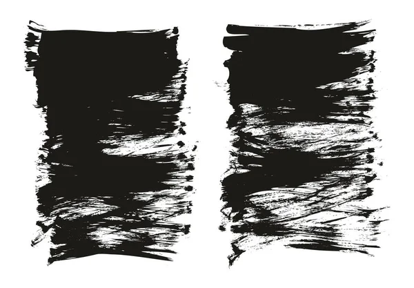 フラットファンブラシ通常短い背景高詳細抽象ベクトル背景セット — ストックベクタ