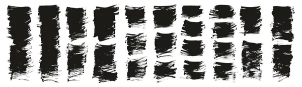 Плоский Пензлик Вентилятора Звичайний Короткий Фон Висока Деталізація Абстрактний Набір — стоковий вектор