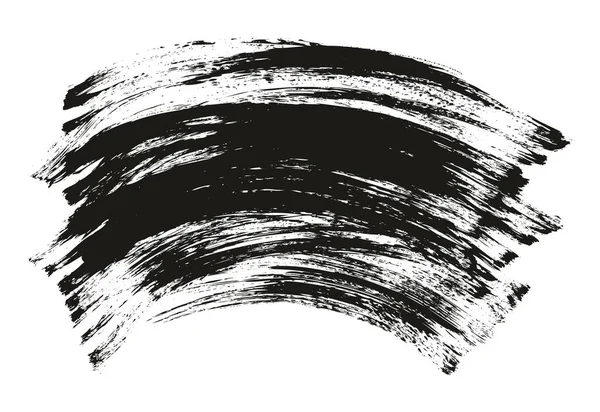 Flacher Fächerpinsel Dicker Gebogener Hintergrund Hohe Details Abstrakter Vektorhintergrund Set — Stockvektor