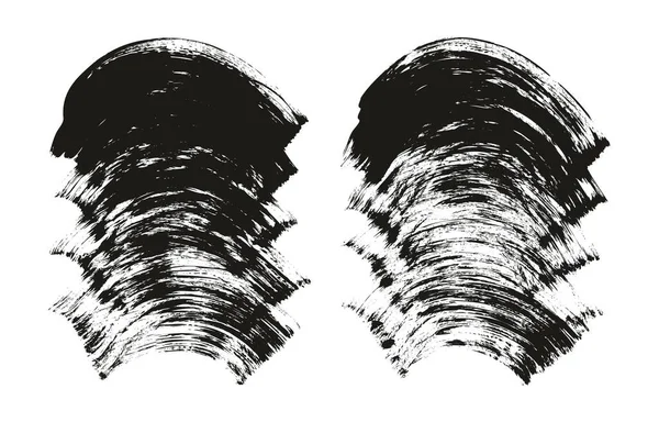 Spazzola Ventola Piatta Sfondo Curvo Spesso Dettaglio Alto Astratto Vettore — Vettoriale Stock