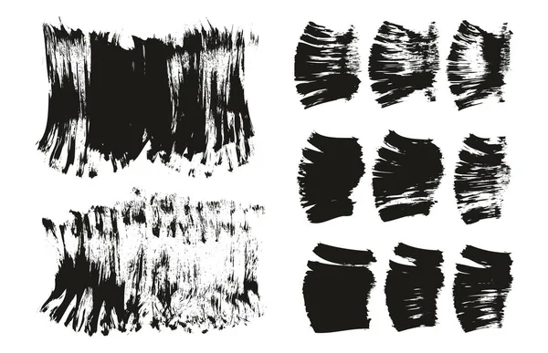 Flat Fan Brush Thick Short Background Straight Lines Mix High — 图库矢量图片