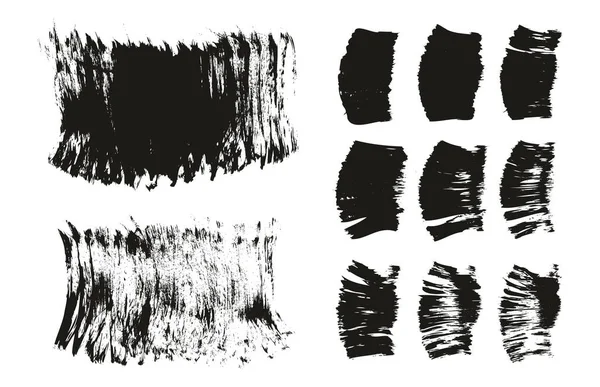 Flat Fan Brush Thick Short Background Straight Lines Mix High — 스톡 벡터