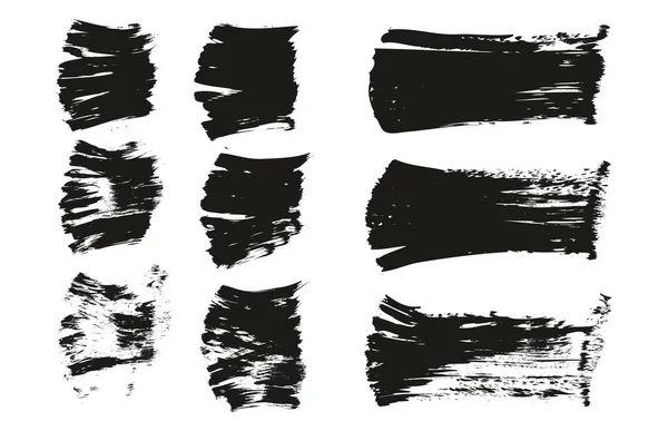 フラットファンブラシ厚さ短い背景 直線ミックス高詳細抽象ベクトル背景ミックスセット — ストックベクタ