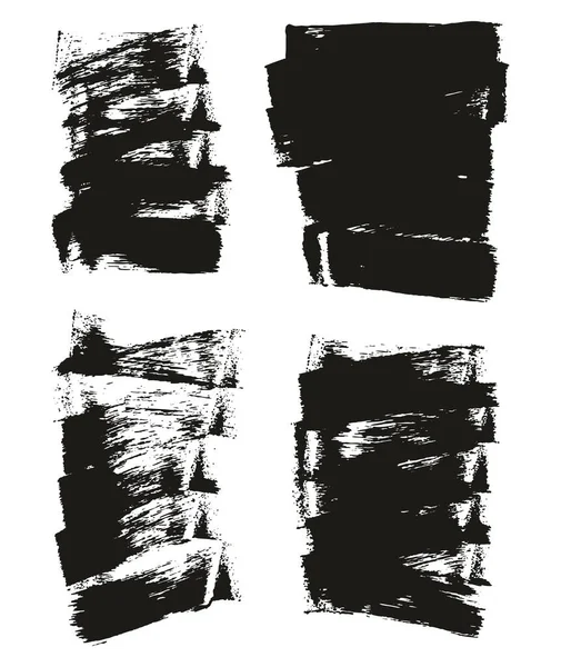 Flat Sponge Thin Artist Brush Short Background High Detail Abstract — Stockvektor