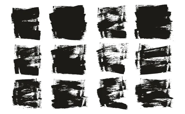 Flat Sponge Thin Artist Brush Short Background High Detail Abstract — ストックベクタ