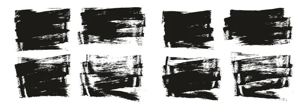 Flat Sponge Thin Artist Brush Korte Achtergrond High Detail Abstract — Stockvector