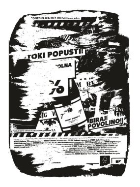 Yırtılmış & Yırtık Kağıt Arkaplan Grunge Punk Stili Yüksek Ayrıntılı Vektör Arkaplanı 