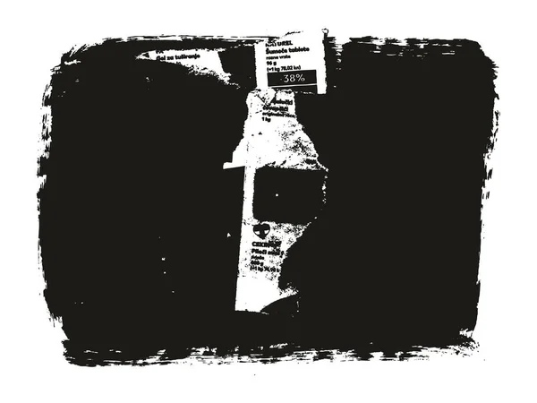 Ripped Torn Papír Pozadí Grunge Punkový Styl Vysoký Detail Abstraktní — Stockový vektor