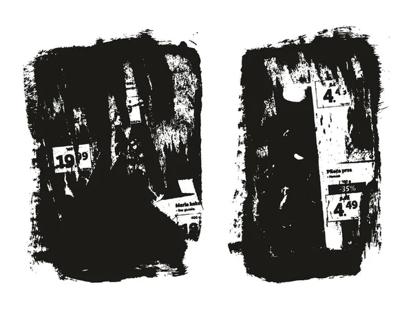 Gescheurd Gescheurd Papier Achtergrond Grunge Punk Stijl Hoog Detail Abstract — Stockvector
