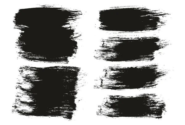 ラウンドブラシ正規ロング背景ミックスアーティストブラシ高詳細抽象ベクトル背景ミックスセット — ストックベクタ