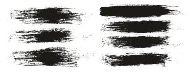 Yuvarlak Fırça Düzenli Uzun Arkaplan Karışık Sanatçı Fırça Yüksek Detay Özet Vektör Arkaplan Ayarları 