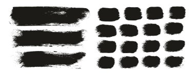 Yuvarlak Sünger Kalın Sanatçı Uzun Arkaplan Fırçası & Düz Satırlar Yüksek Detay Ayrıntılı Vektör Karıştırıcı Arkaplan Ayarları 