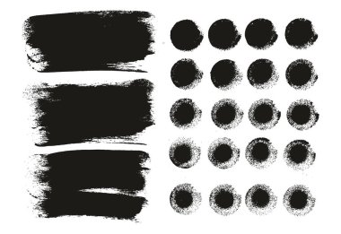 Yuvarlak Sünger Kalın Sanatçı Uzun Arkaplan Fırçası & Düz Satırlar Yüksek Detay Ayrıntılı Vektör Karıştırıcı Arkaplan Ayarları 