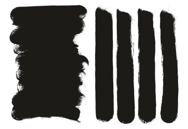 Yuvarlak Sünger Kalın Sanatçı Uzun Arkaplan Fırçası & Düz Satırlar Yüksek Detay Ayrıntılı Vektör Karıştırıcı Arkaplan Ayarları 