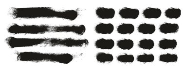 Yuvarlak Sünger Kalın Sanatçı Uzun Arkaplan Fırçası & Düz Satırlar Yüksek Detay Ayrıntılı Vektör Karıştırıcı Arkaplan Ayarları 