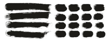 Yuvarlak Sünger Kalın Sanatçı Uzun Arkaplan Fırçası & Düz Satırlar Yüksek Detay Ayrıntılı Vektör Karıştırıcı Arkaplan Ayarları 