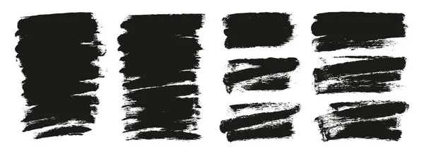 ラウンドスポンジ薄いアーティストブラシ短い背景ミックス高詳細抽象ベクトル背景ミックスセット — ストックベクタ