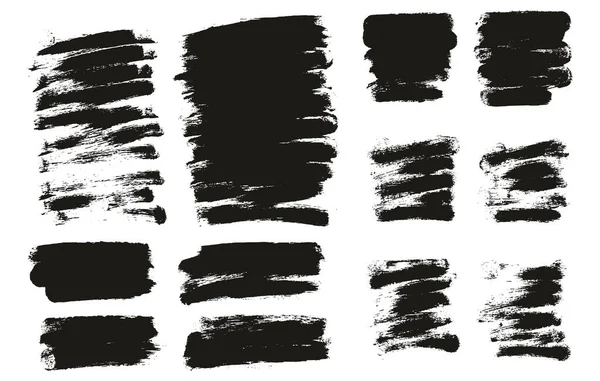 ラウンドスポンジ薄いアーティストブラシ短い背景ミックス高詳細抽象ベクトル背景ミックスセット — ストックベクタ