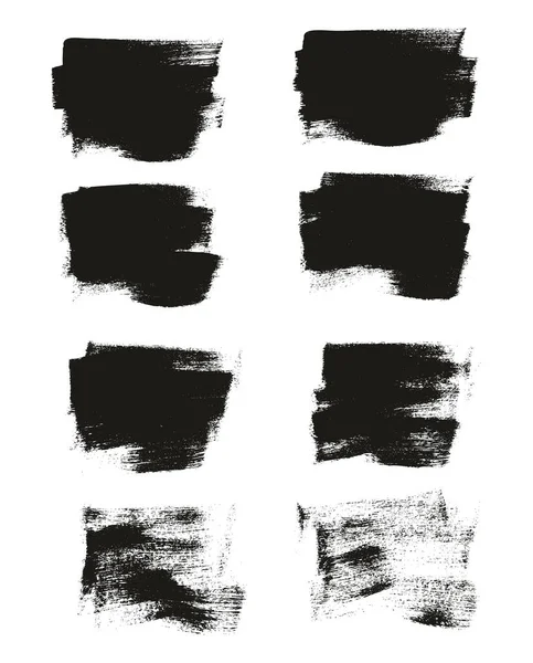 Platt Kalligrafi Färg Borste Regelbunden Kort Bakgrund Hög Detalj Abstrakt — Stock vektor
