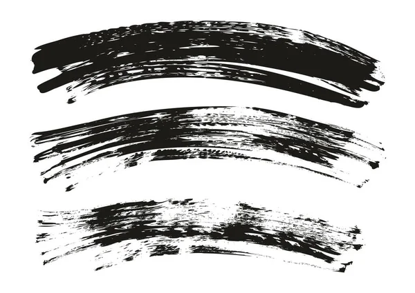 フラットファンブラシ正規曲線背景高詳細抽象ベクトル背景セット — ストックベクタ