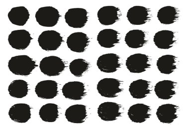 Yuvarlak Fırça Kalın Çizgiler Sanatçı Fırça Yüksek Detay Özet Vektör Arkaplanı 