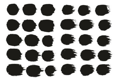 Yuvarlak Fırça Kalın Çizgiler Sanatçı Fırça Yüksek Detay Özet Vektör Arkaplanı 