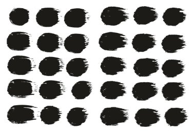 Yuvarlak Fırça Kalın Çizgiler Sanatçı Fırça Yüksek Detay Özet Vektör Arkaplanı 