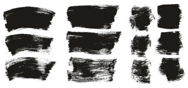 Düz Boya Fırçası İnce Eğri & Uzun & Kısa Arkaplan Yüksek Ayrıntılı Özet Vektör Arkaplanı 