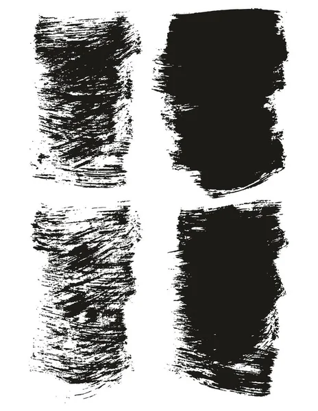 Flache Farbe Pinsel Dicken Kurzen Hintergrund Hohe Detail Abstrakte Vektor — Stockvektor