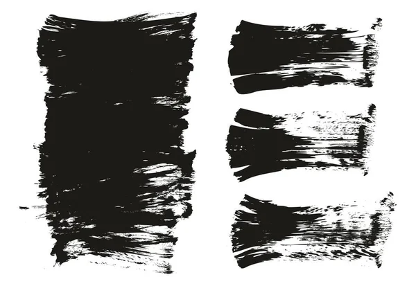 フラットファンブラシ太い長い背景 直線ミックス高詳細抽象ベクトル背景ミックスセット — ストックベクタ
