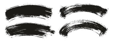 Yuvarlak Fırça İnce Eğri Arkaplan Karışık Sanatçı Fırça Yüksek Detay Özet Vektör Arkaplan Ayarları 