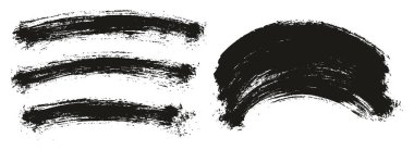 Yuvarlak Fırça İnce Eğri Arkaplan Karışık Sanatçı Fırça Yüksek Detay Özet Vektör Arkaplan Ayarları 