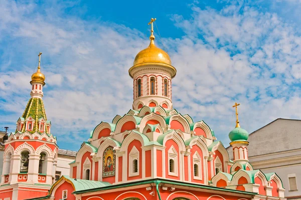 Domkyrka av fostra av Guds kazan ikonen i Moskva — Stockfoto