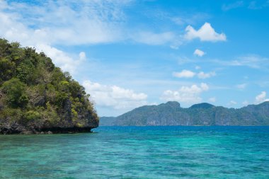 Deniz kıyısında peyzaj