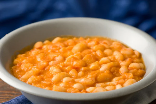 "uccelletto" beans - Tuscan typical cuisine — Stock Photo, Image