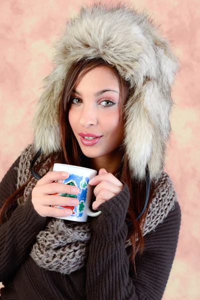 Winter girl portrait — Stock Photo, Image