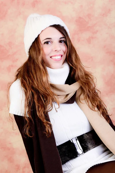 Portrait de fille en vêtements d'hiver — Photo