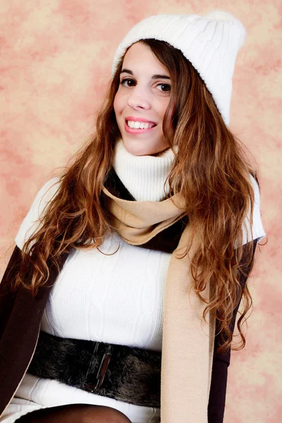 Portrait de fille en vêtements d'hiver — Photo