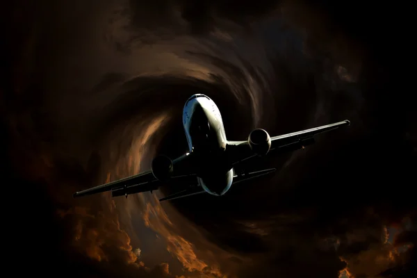 Lot turbulencji — Zdjęcie stockowe