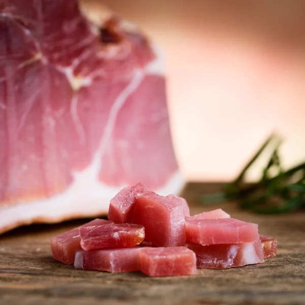 Italian prosciutto - italian raw ham — Stock Photo, Image