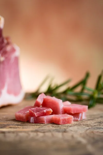 Jamón italiano - jamón crudo italiano — Foto de Stock