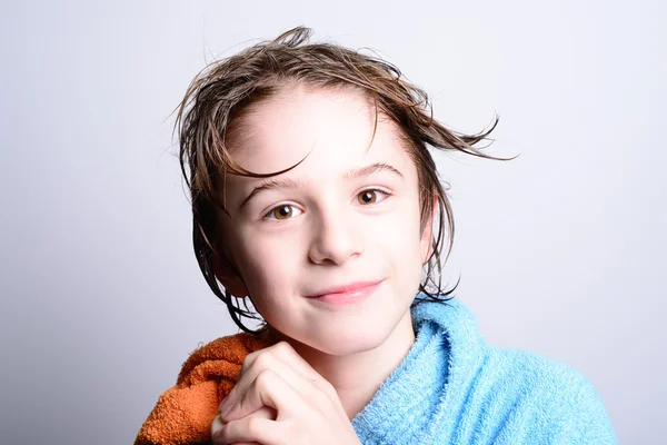 Boy after the shower — Stock Photo, Image