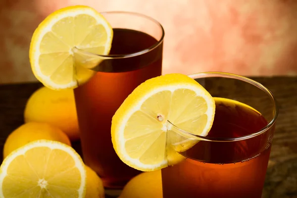 Cold lemon tea — Stock Photo, Image